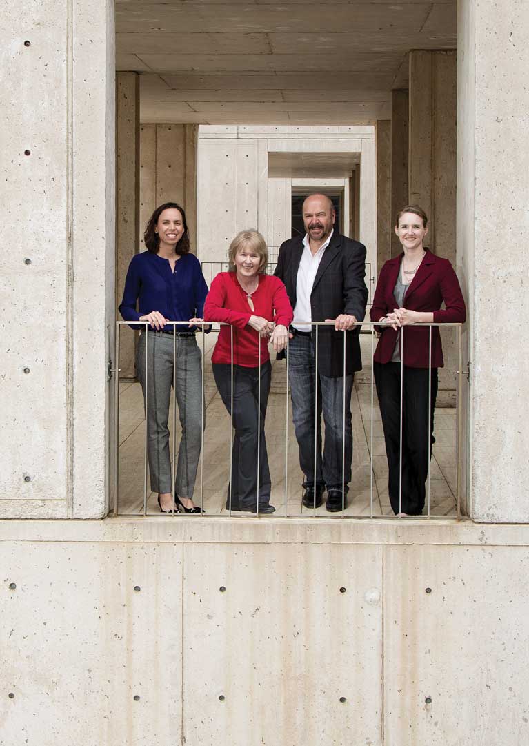 From left: Diana Hargreaves, Beverly Emerson, Joseph Ecker and Julie Law