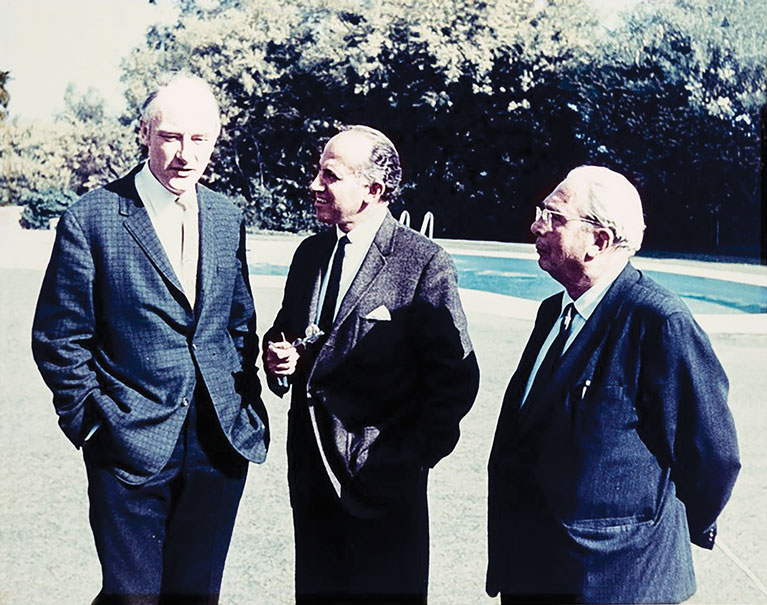 From left: Francis Crick, Jonas Salk and Leo Szilard.