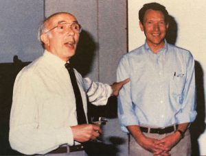 From left: Renato Dulbecco and Walter Eckhart.
